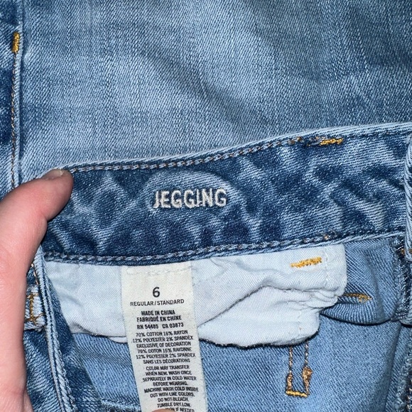 American eagle light wash jeans size 6 regular jegging - Picture 4 of 6